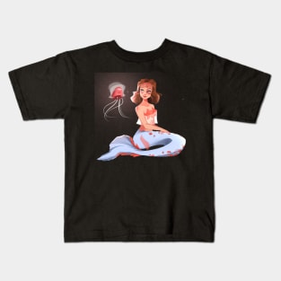 Mermaid and Jellyfish Kids T-Shirt